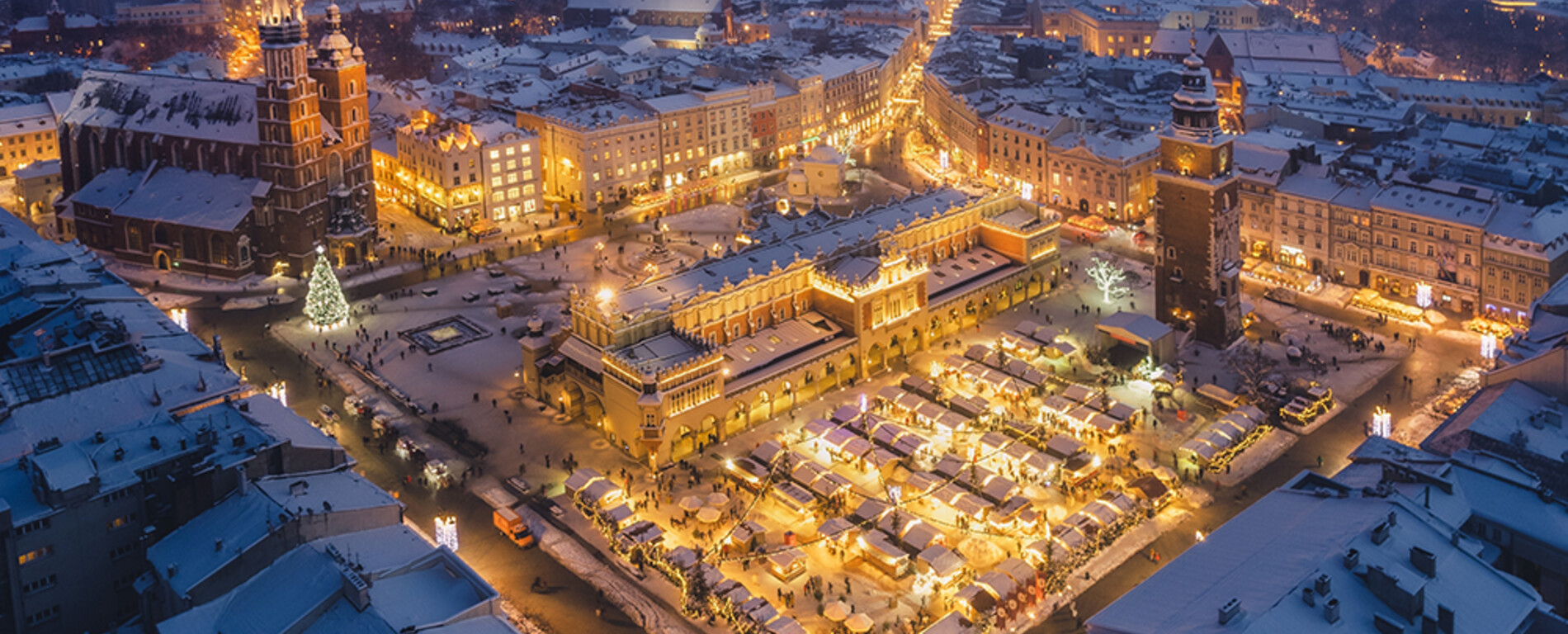 Weihnachtsmarkt in Krakau