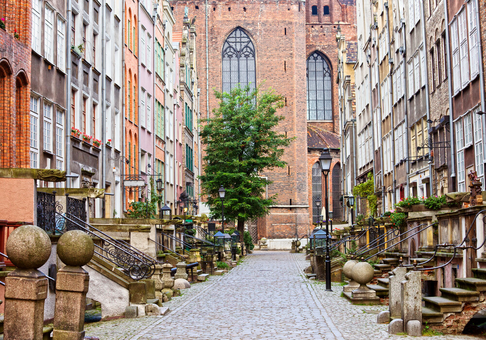 Die Mariacka Straße in Danzig