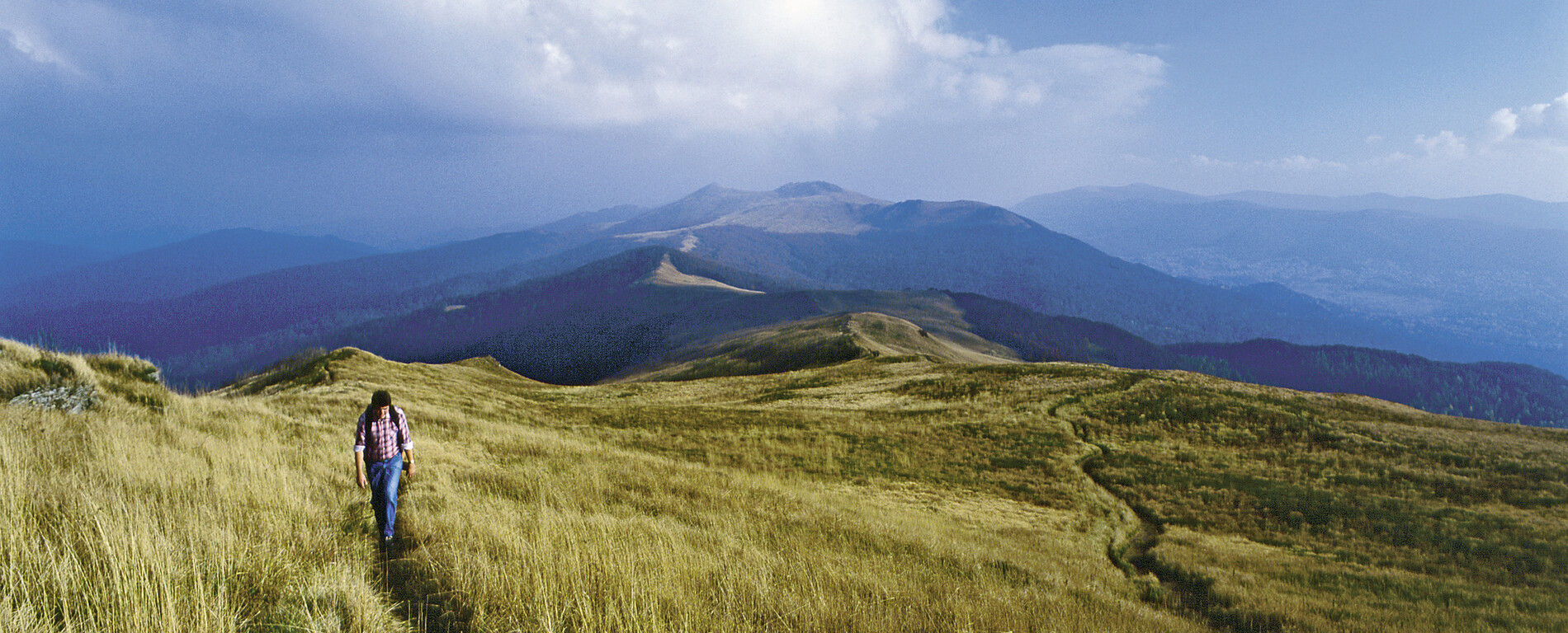Die malerische Landschaft der Bieszczady Bergen