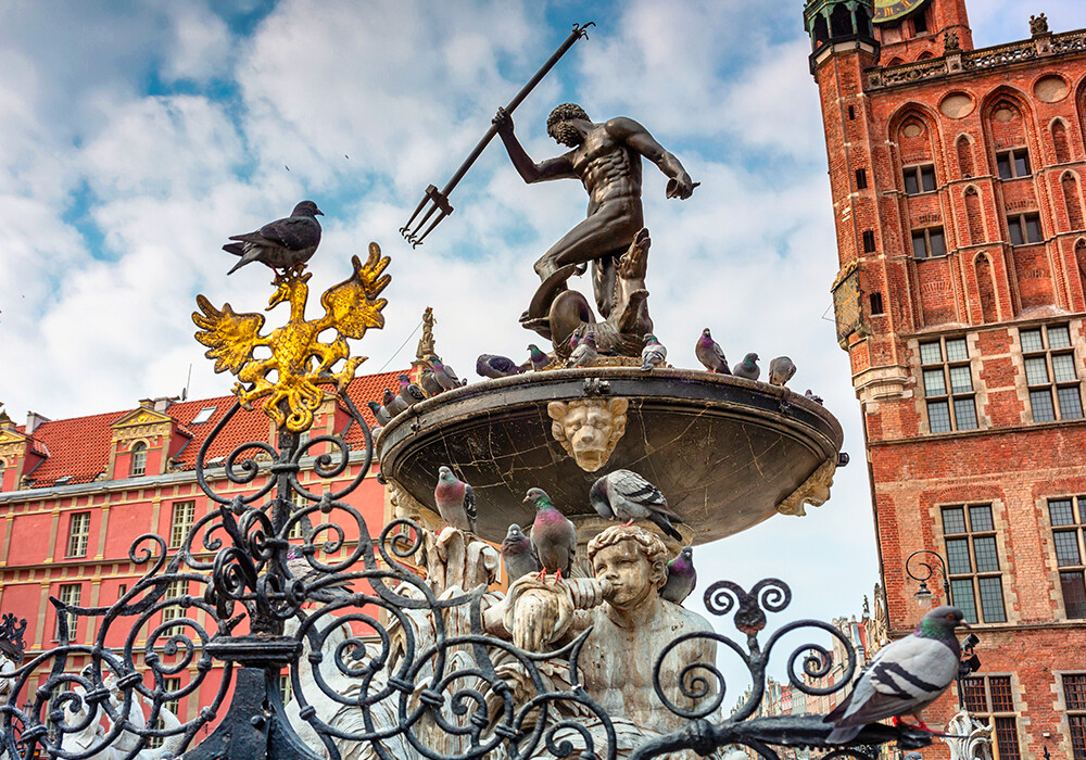 Gdańsk, fontanna Neptuna