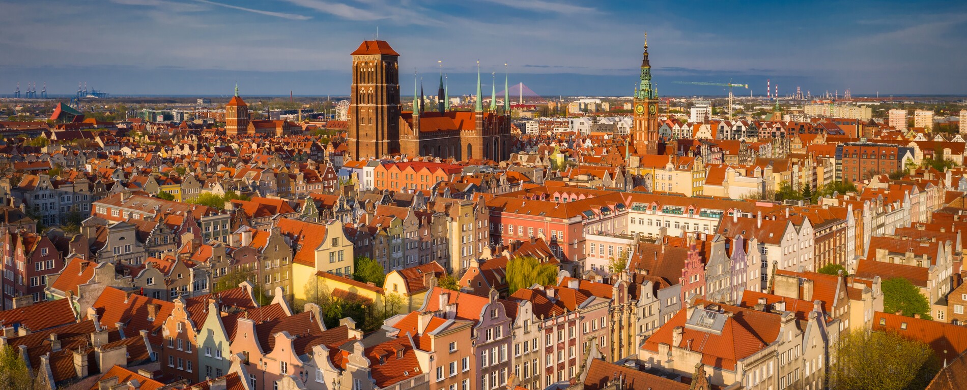 Panorama der Stadt Danzig