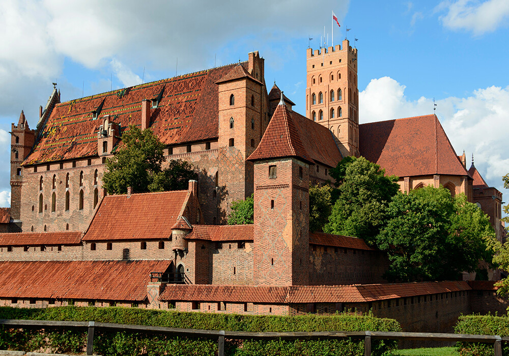 Die Burg in Marienburg – Sitz des Deutschen Ordens in Polen