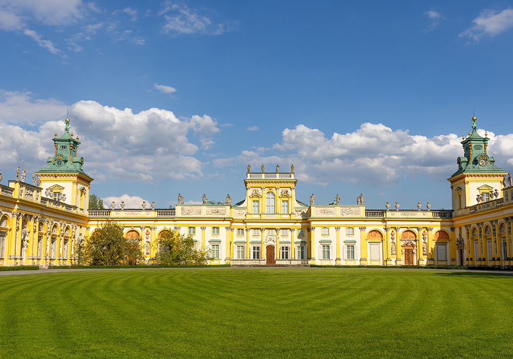 Das Schlossmuseum in Wilanów, eine barocke königliche Residenz aus dem 17. Jahrhundert