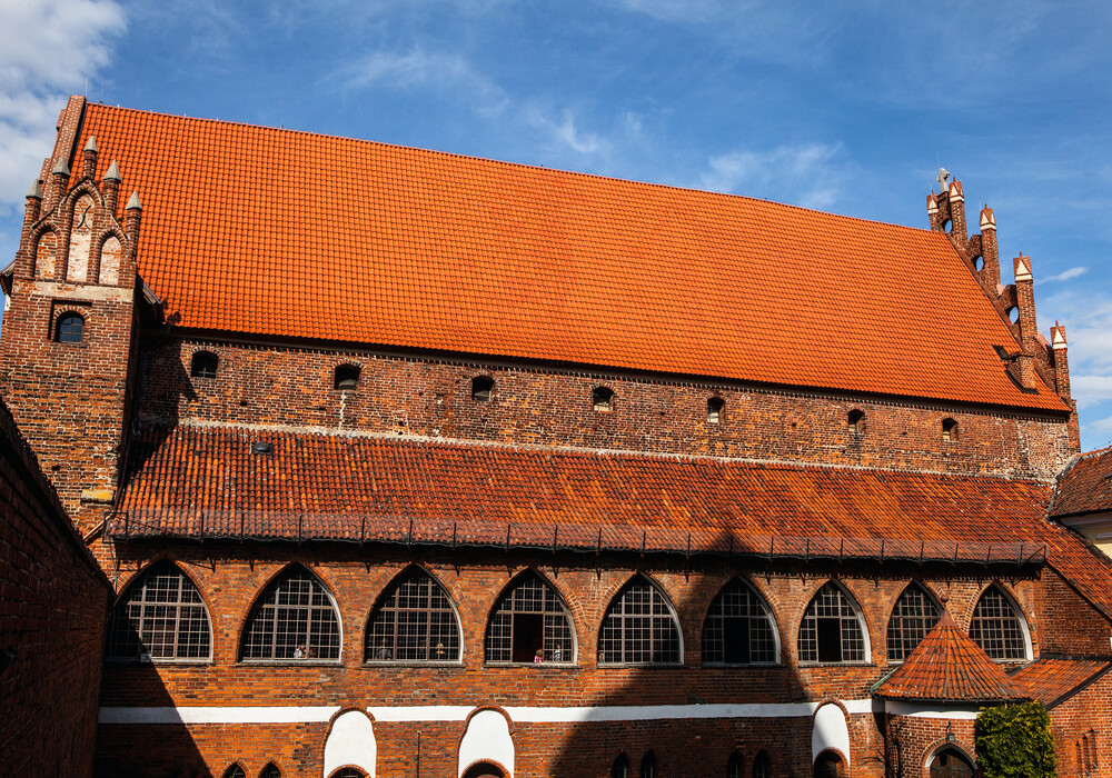 Das Schloss der Ermland Kapitel in Allenstein, ein gotisches Bauwerk aus dem 14. Jahrhundert