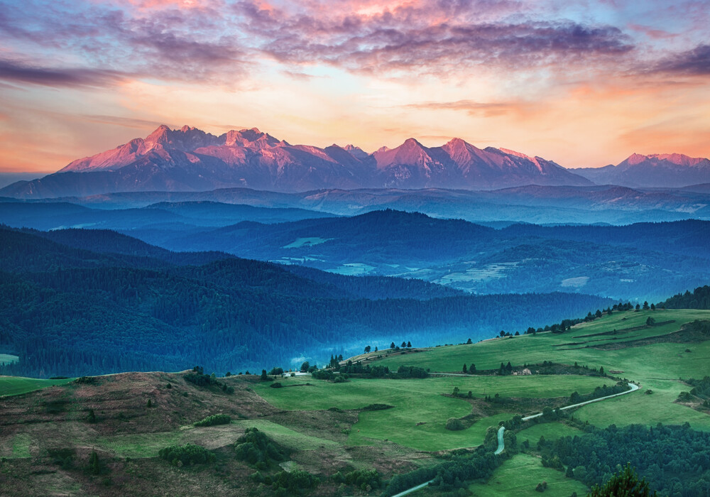 Blick auf das Tatra-Gebirge