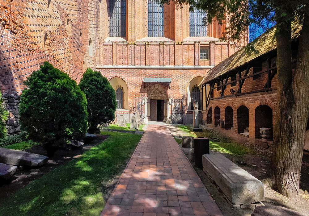 Innenhof der Burg des Deutschen Ordens in Marienburg