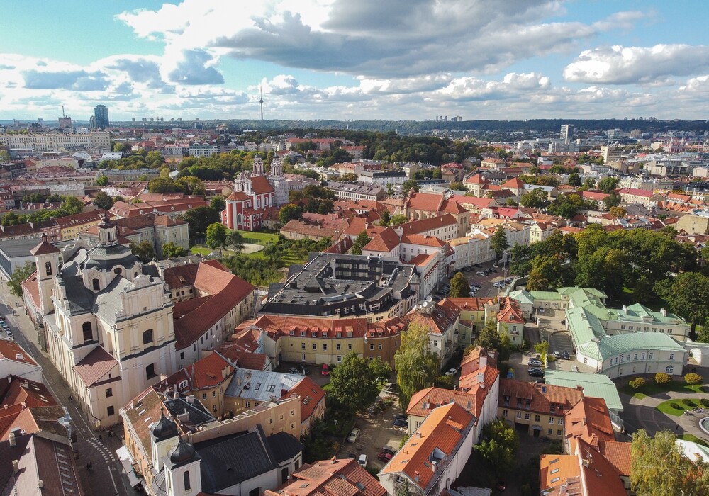 Panorama der Altstadt von Vilnius