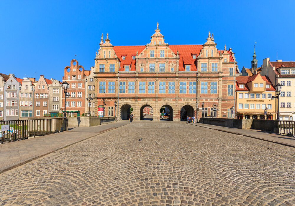  Das Grüne Tor in Danzig  ein Renaissancebau aus dem 16. Jahrhundert