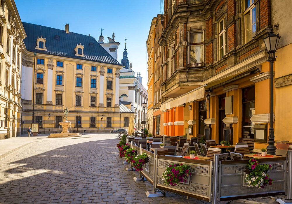 Platz neben der Universität Breslau 
