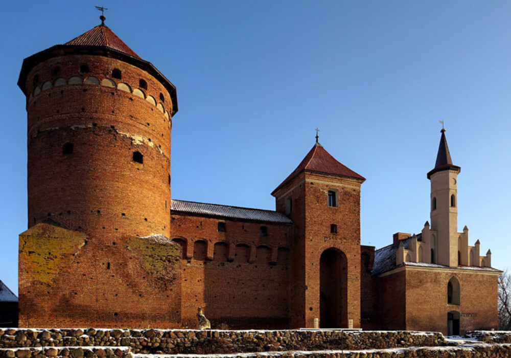 Die gotische Burg in  Rößel/Reszel, die im 14. Jahrhundert vom Bischof von Ermland, Johannes von Meißen, erbaut wurde.