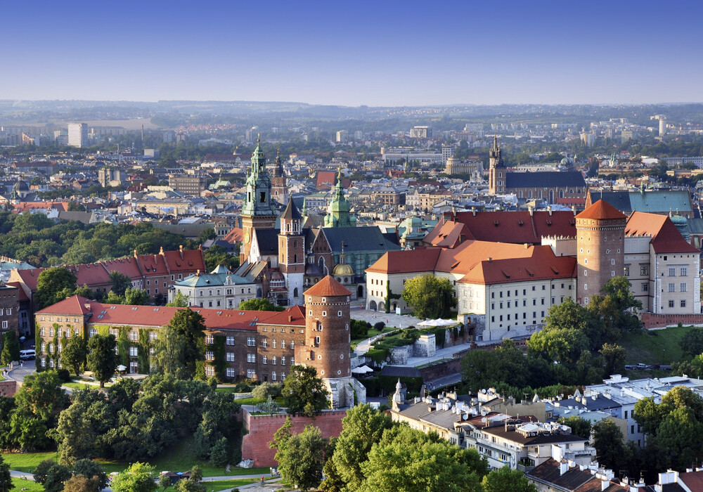 Panorama des Königsschlosses auf dem Wawel