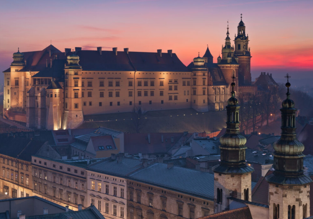 Blick auf das Königsschloss auf dem Wawel