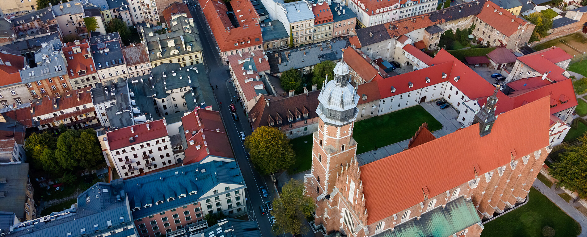 Kraków, Kazimierz, historyczna architektura Żydowska