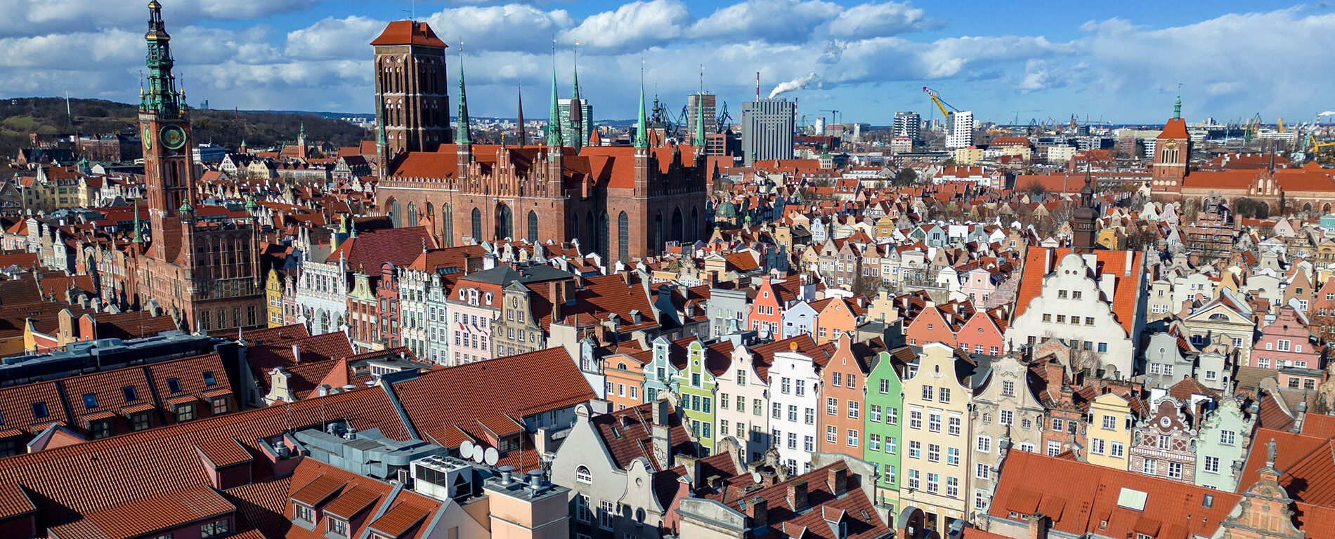 Stadtpanorama von Danzig