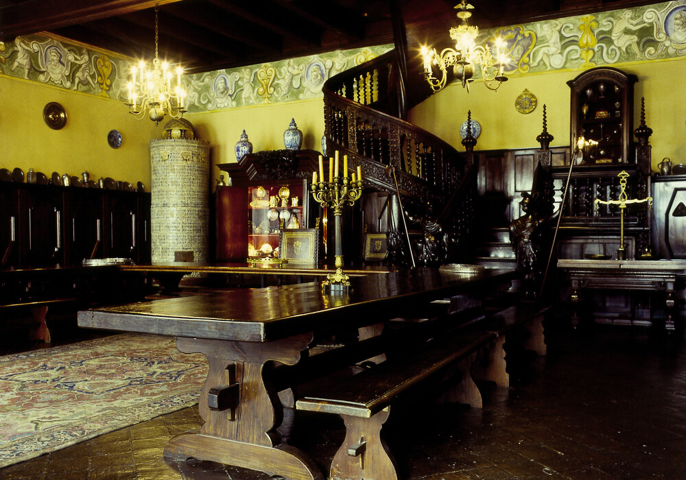 Das Innere des Saals „Stuba Communis“ im Collegium Maius der Jagiellonen-Universität in Krakau